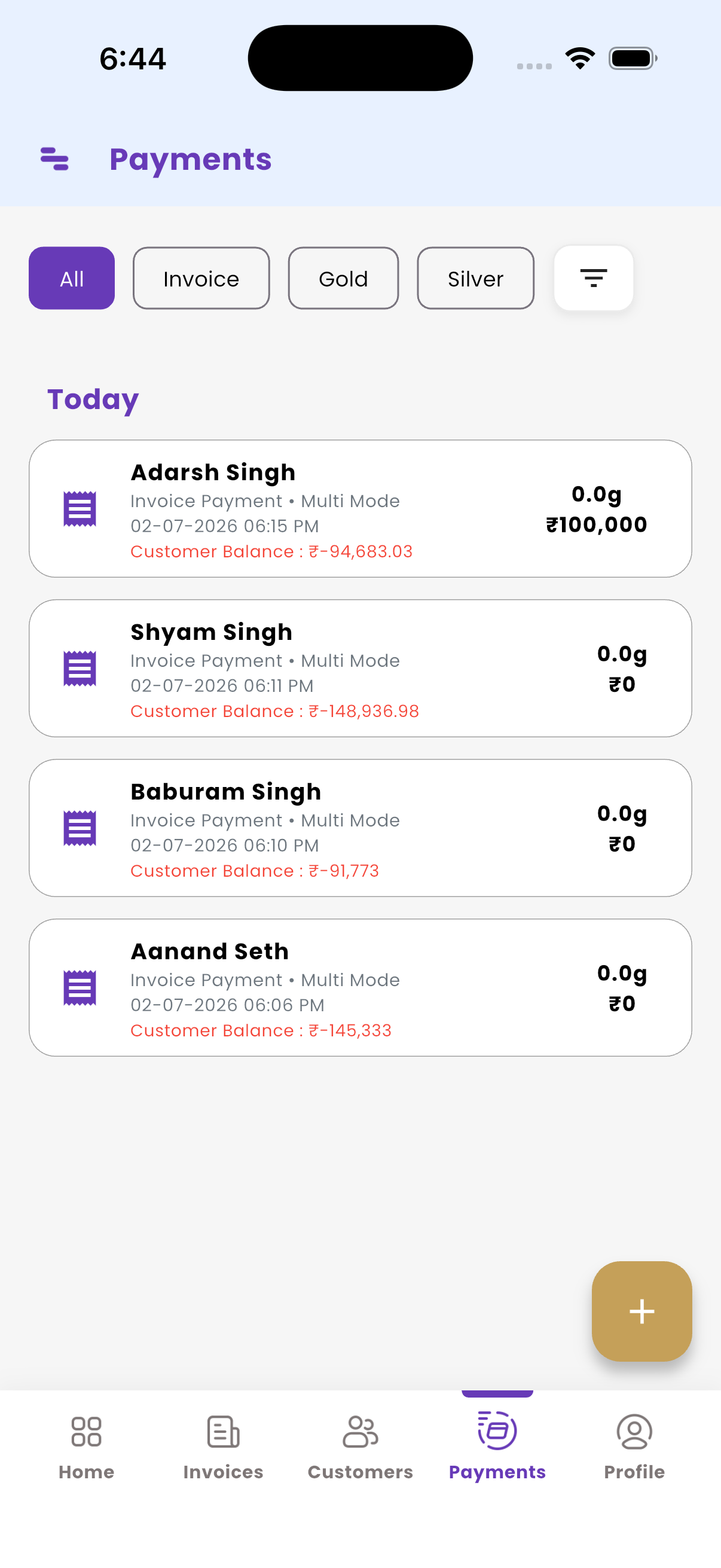 Payments Ledger